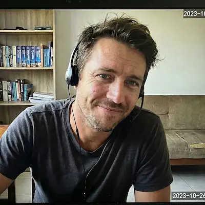 Liam O., an online English teacher working from Bali