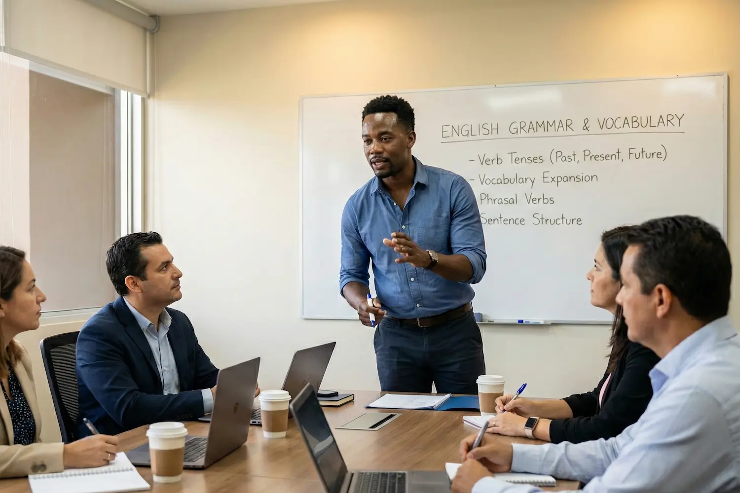 TEFL teacher in corporate classroom setting in San Jose, Costa Rica | myTEFL