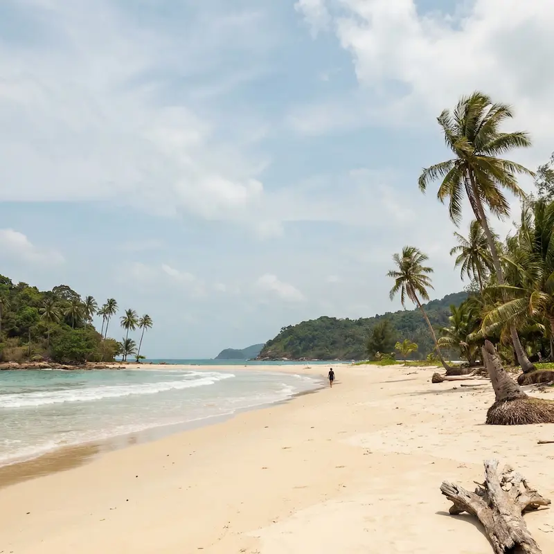 Stunning tropical beach in Thailand representing teacher work-life balance