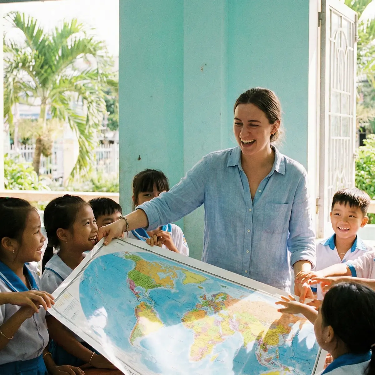 Group of international TEFL interns